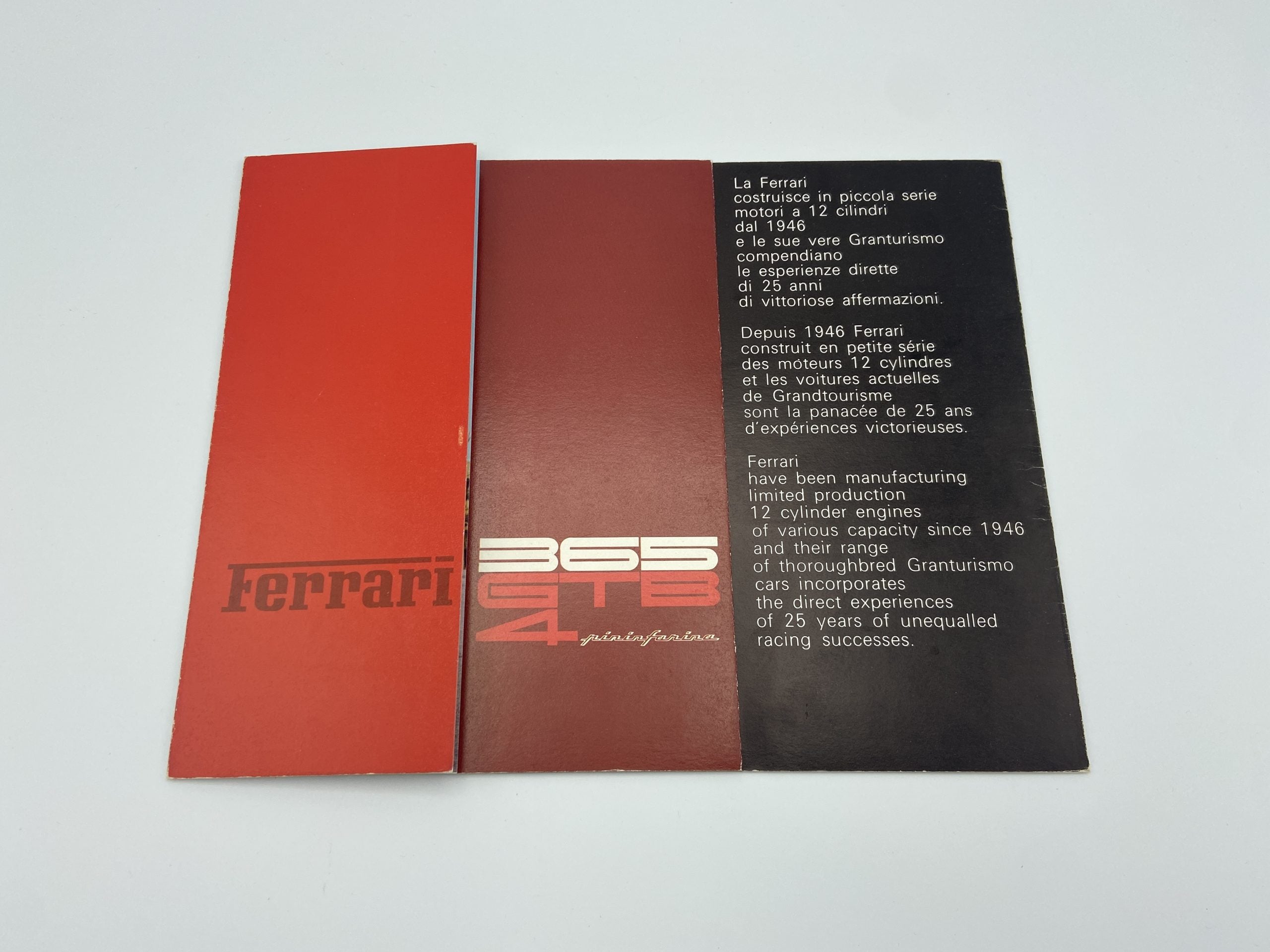 Ferrari 365 GTB4 Daytona Sales Brochure #64/72 - 1972