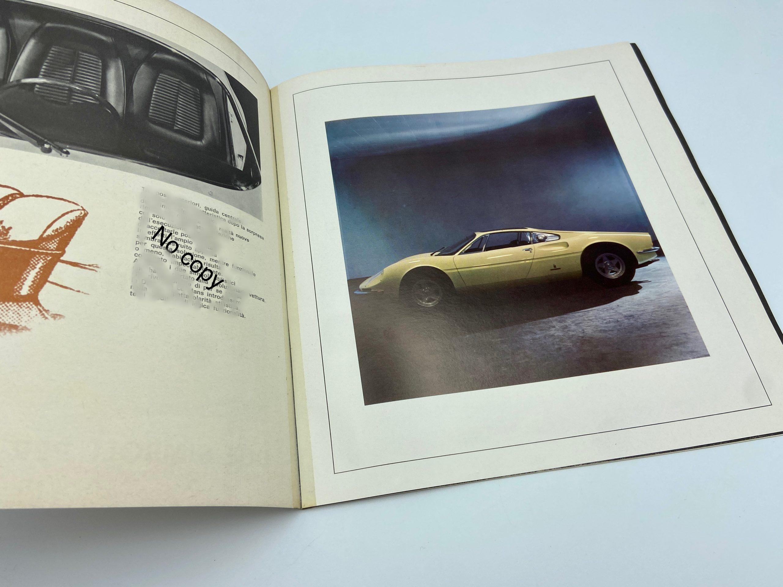 Ferrari 365P Tre-Posti Berlinetta Speciale Pininfarina Press Folder, Brochure – Italian - 1966