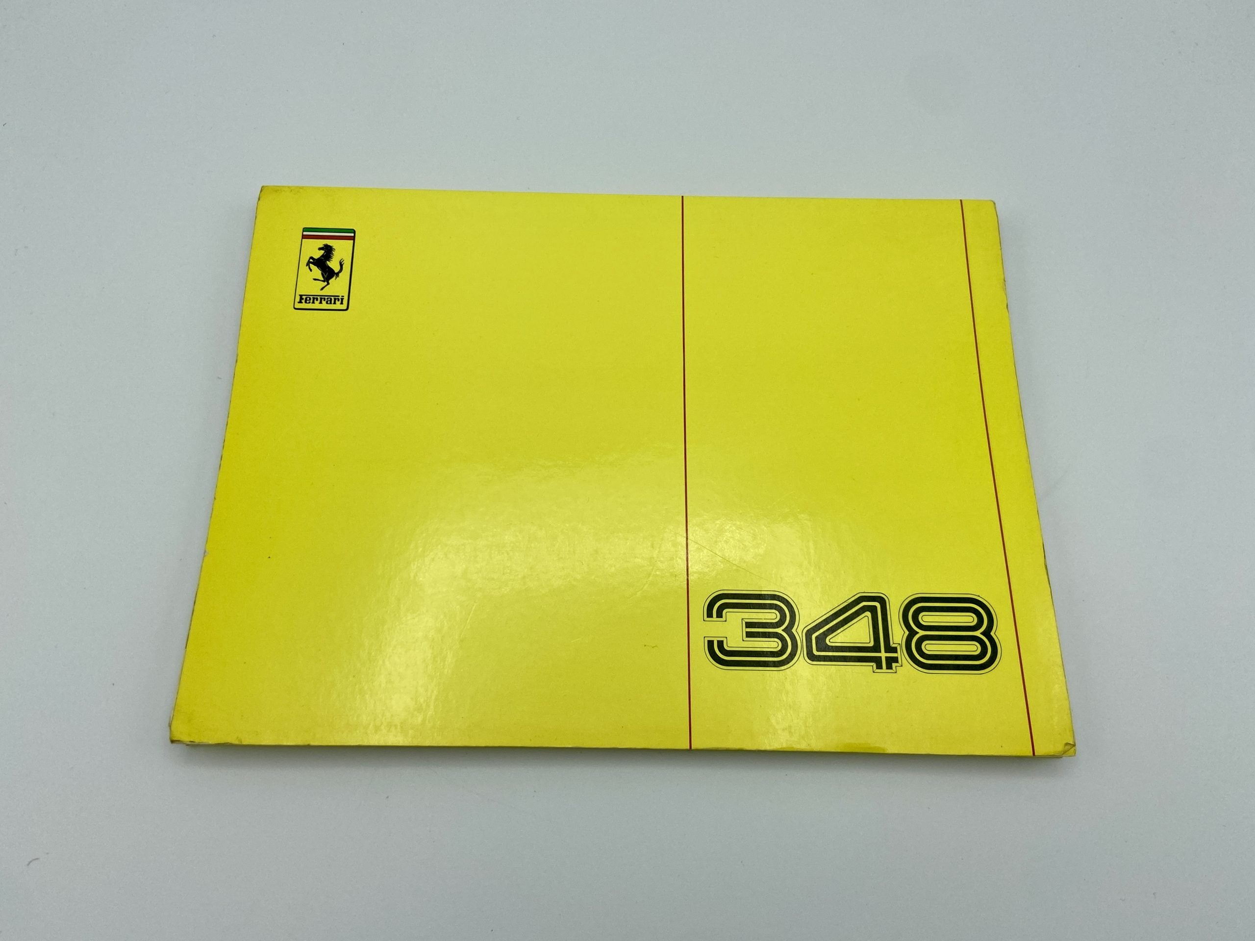 Ferrari 348 Owner’s Manual #564/89 - 1989