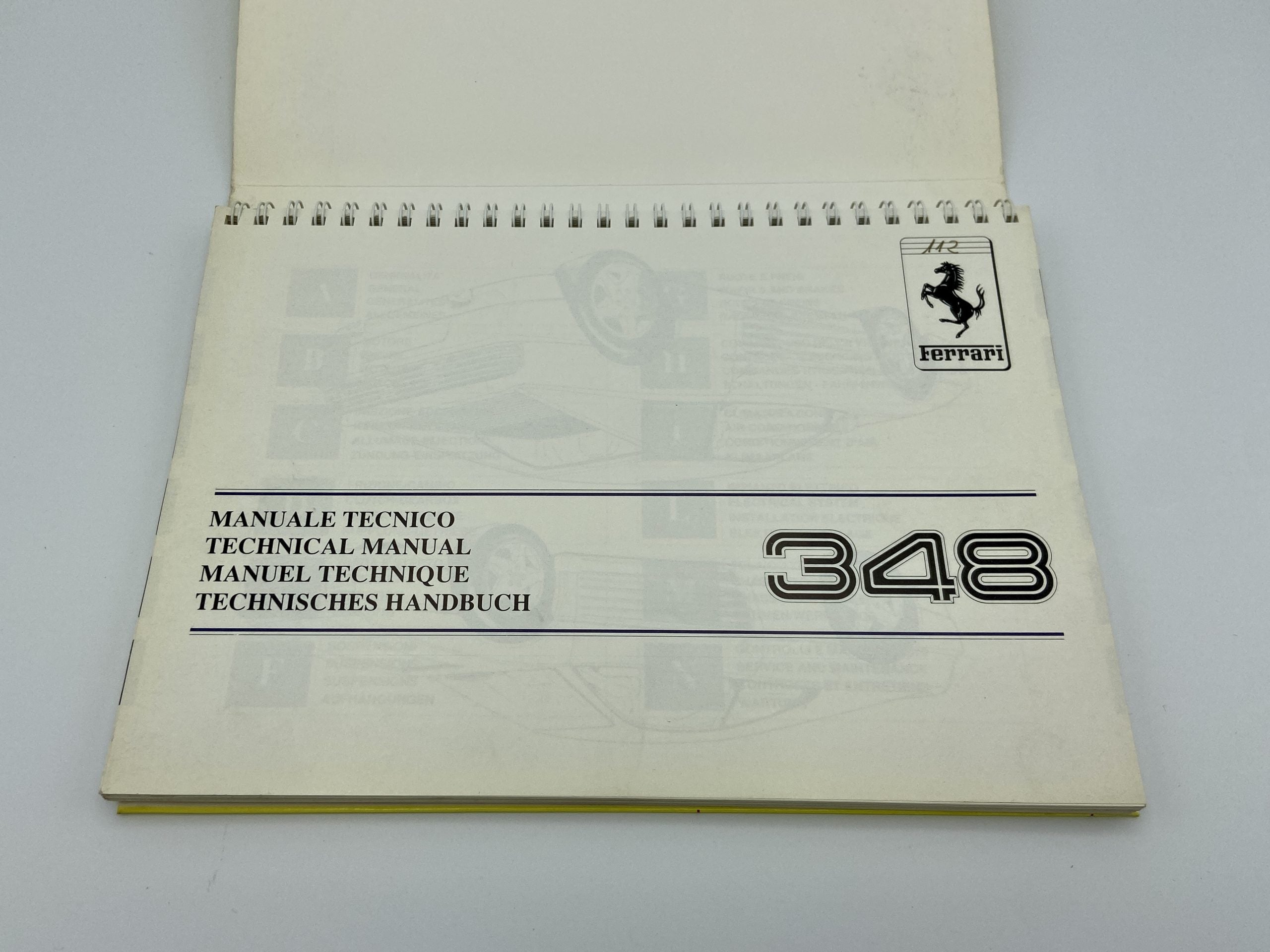 Ferrari 348 Owner’s Manual #564/89 - 1989