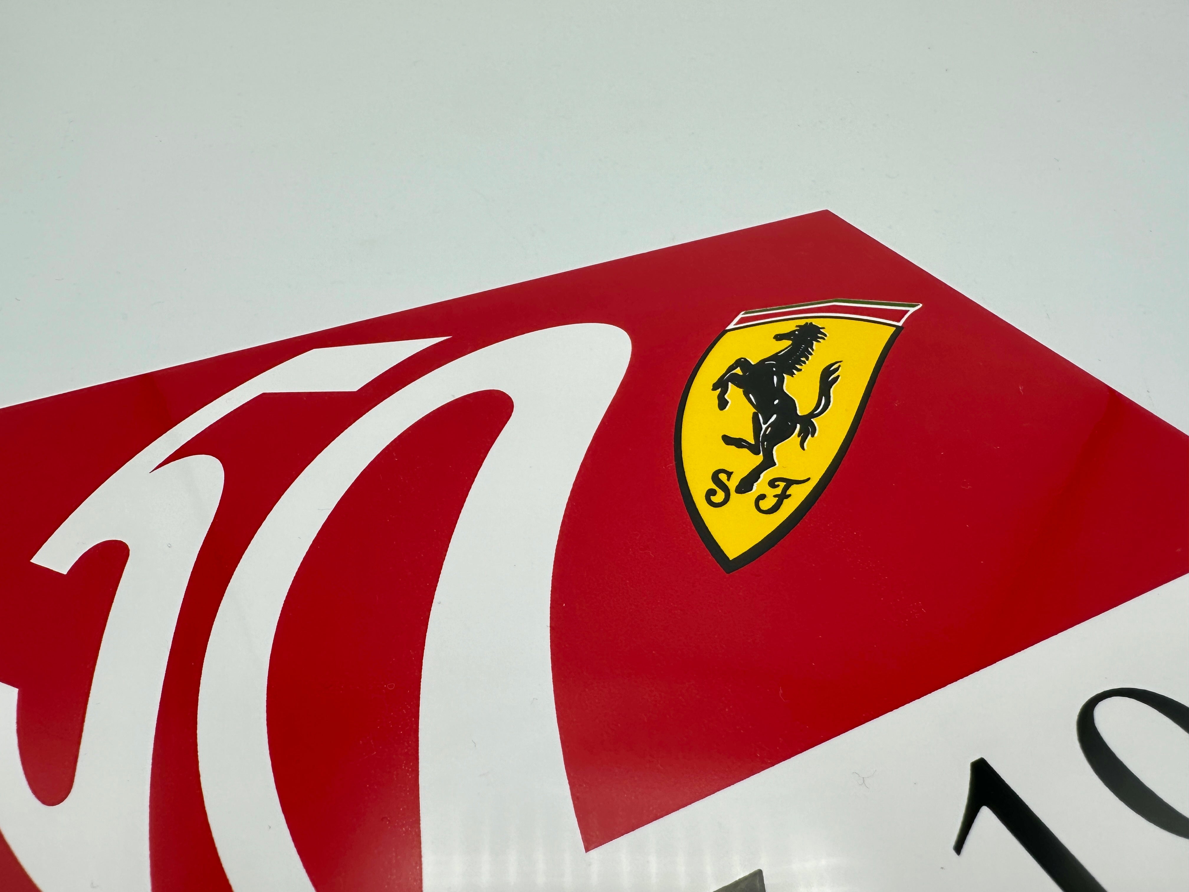 Ferrari 50th Anniversary Commemorative Plaque, Ceramic Tile - Official