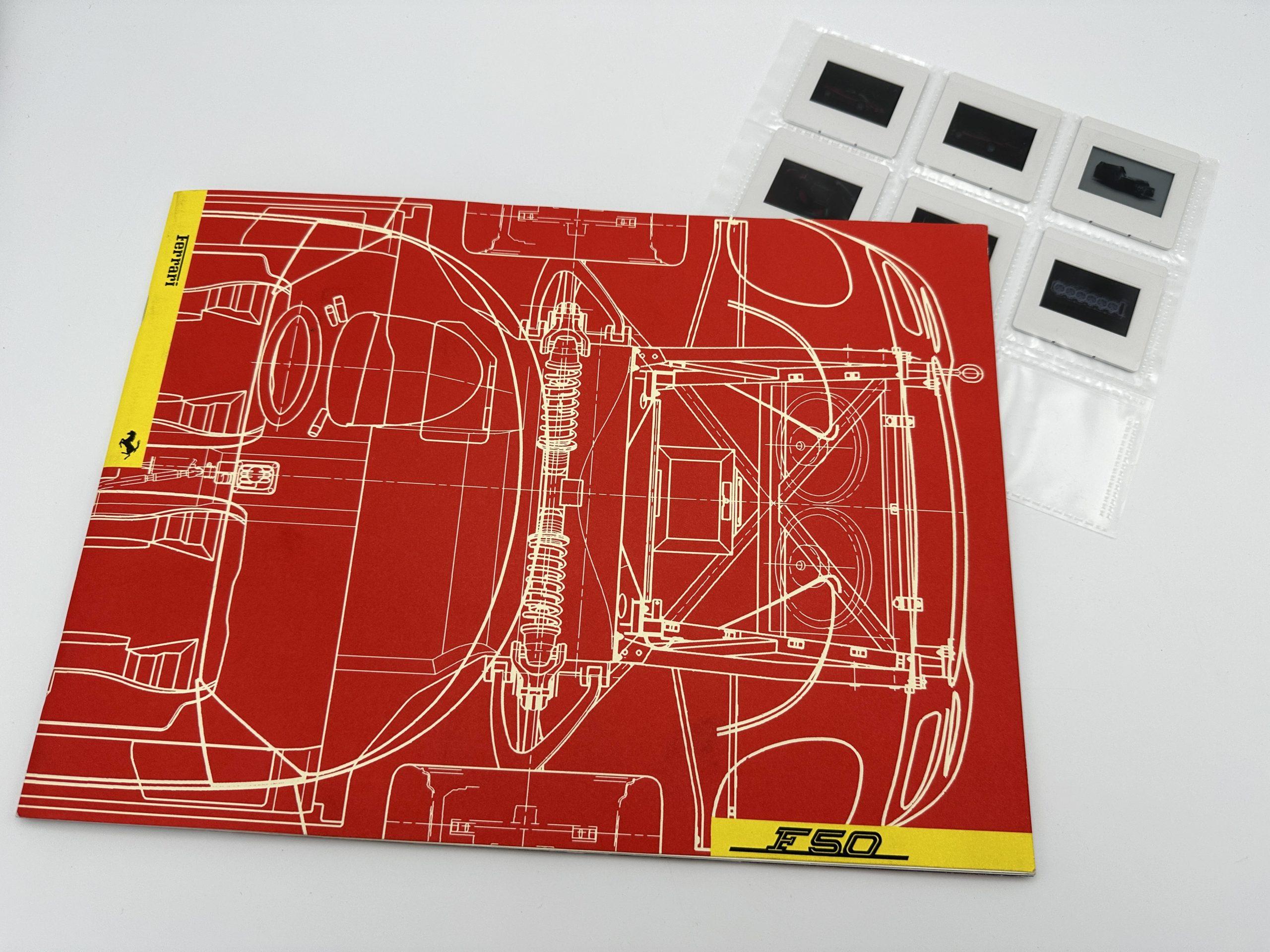 Ferrari F50 Press Folder, Brochure 1995 #954/95 – English, Italian