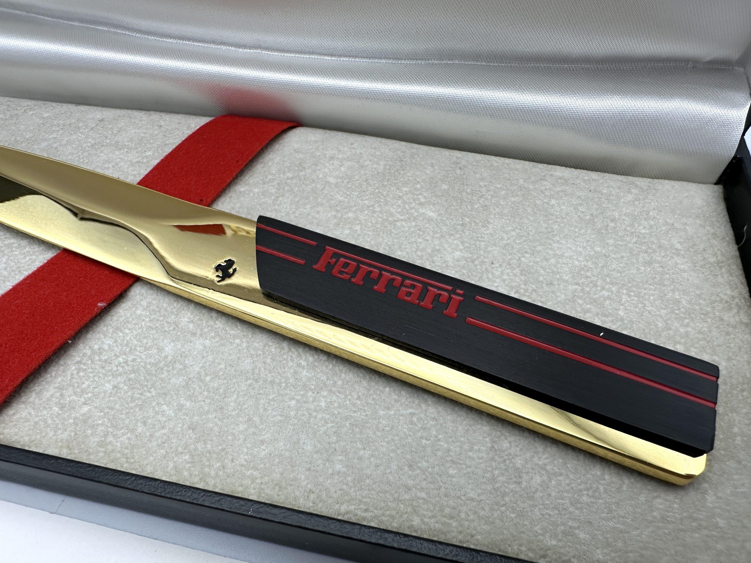 Ferrari Formula Letter Opener in Box – Cartier Series - Gold Color