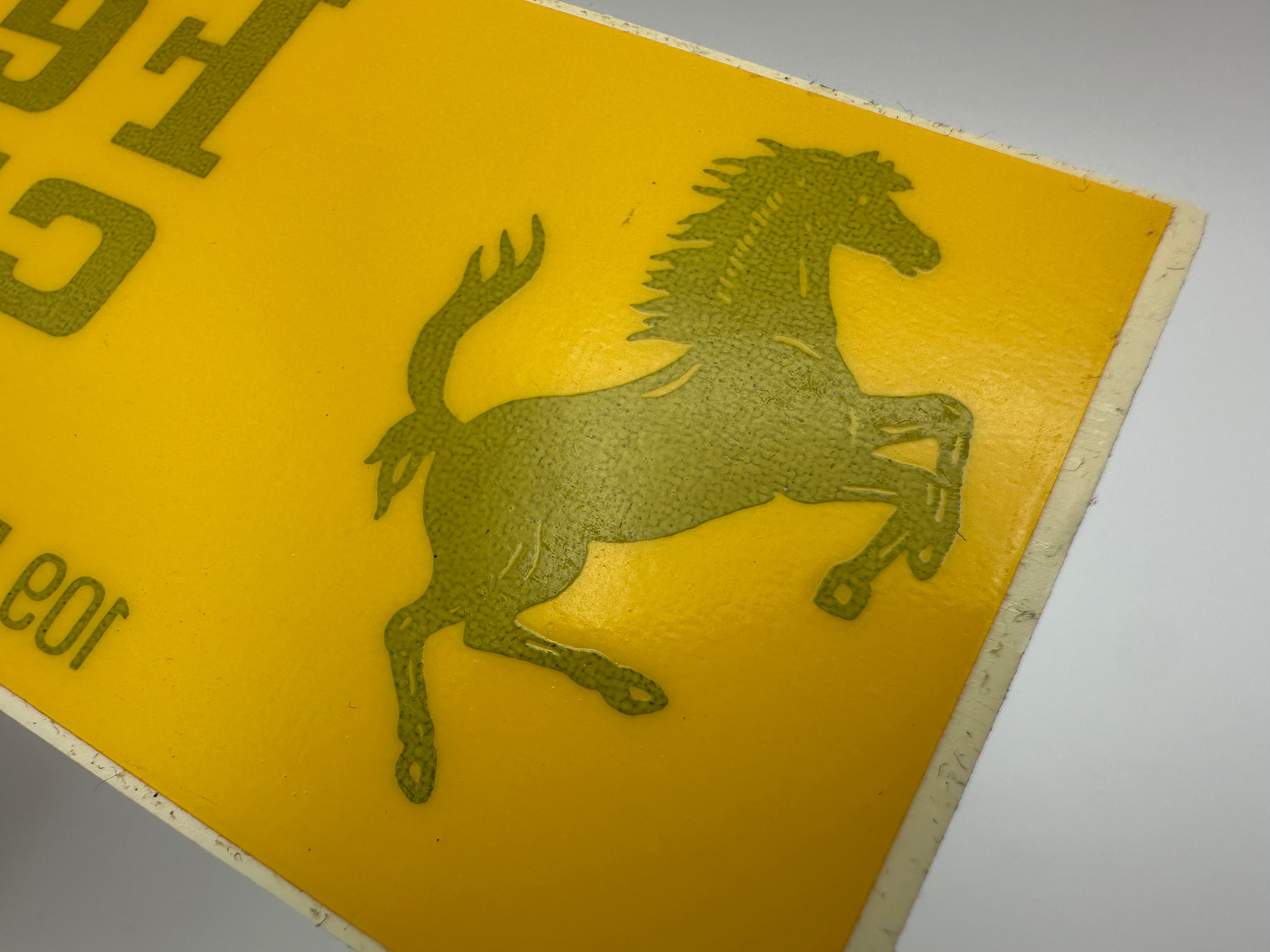 Ferrari Ch. Pozzi Dealership/Importer Rear Window Sticker - Levallois France - 1975-1985