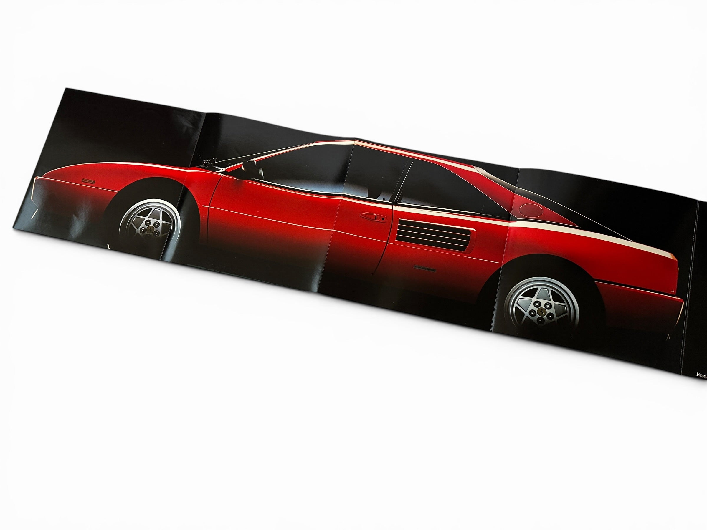 Ferrari Mondial Sales Brochure - XXL Fold Out #579/89 - 1989 - English