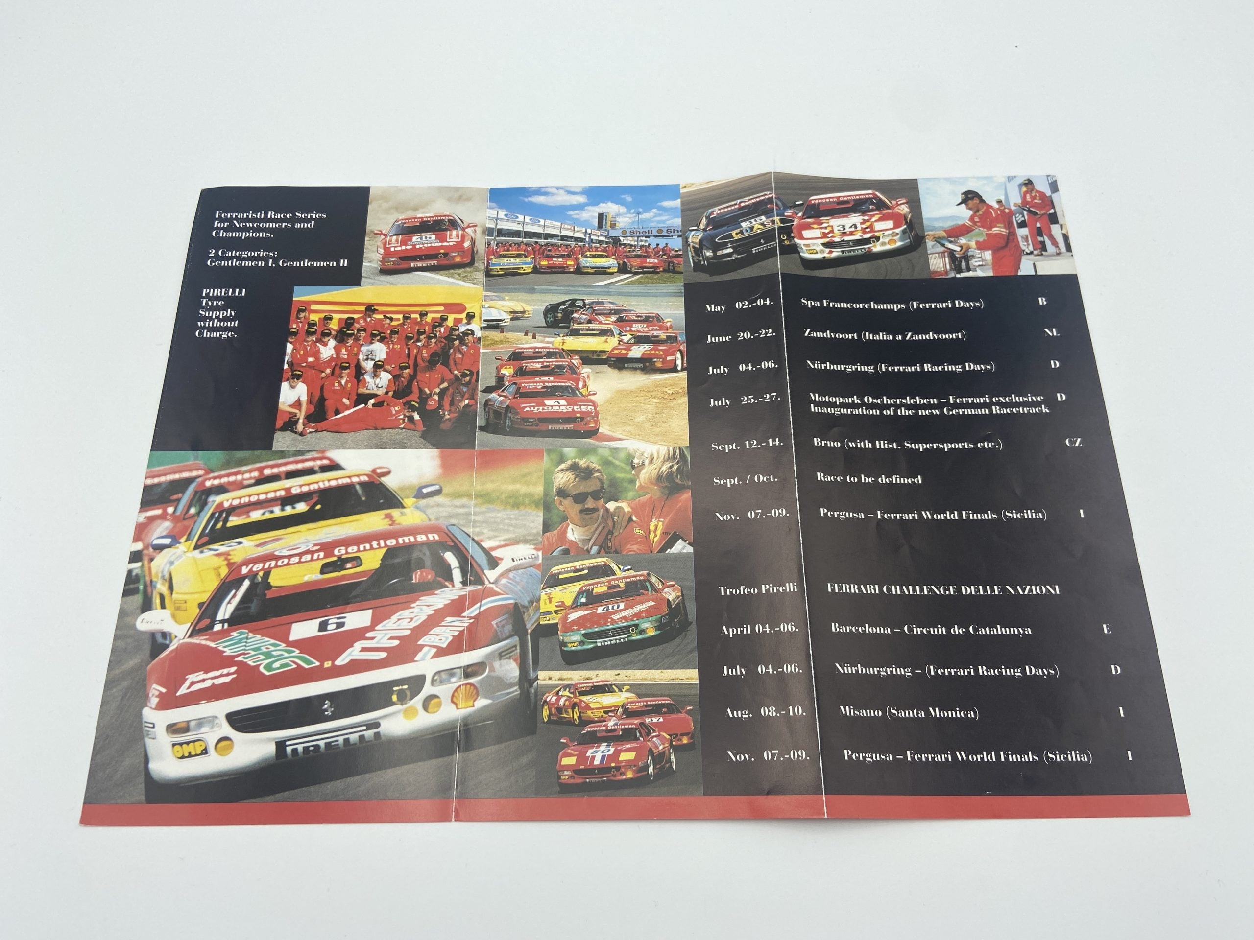 Ferrari F355 Challenge Trofeo Pirelli Racing Program Brochure – Europe Central - 1997