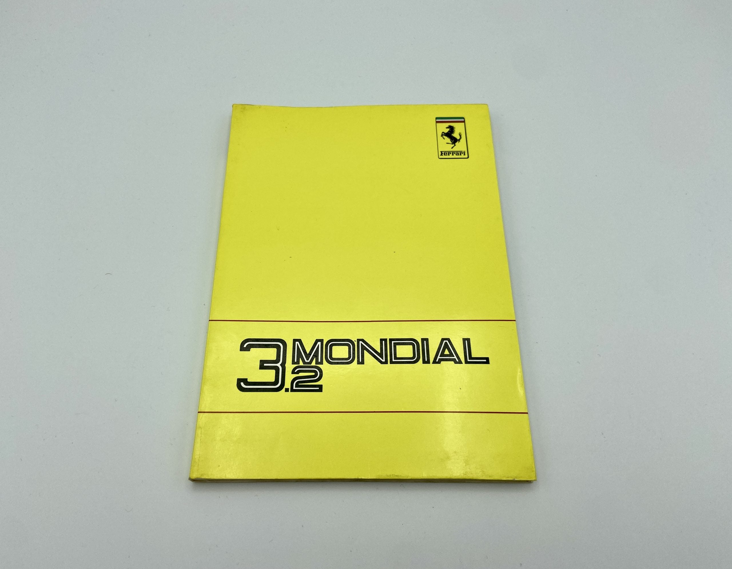 Ferrari Mondial 3.2 Owner’s Manual #497/88 – 1988