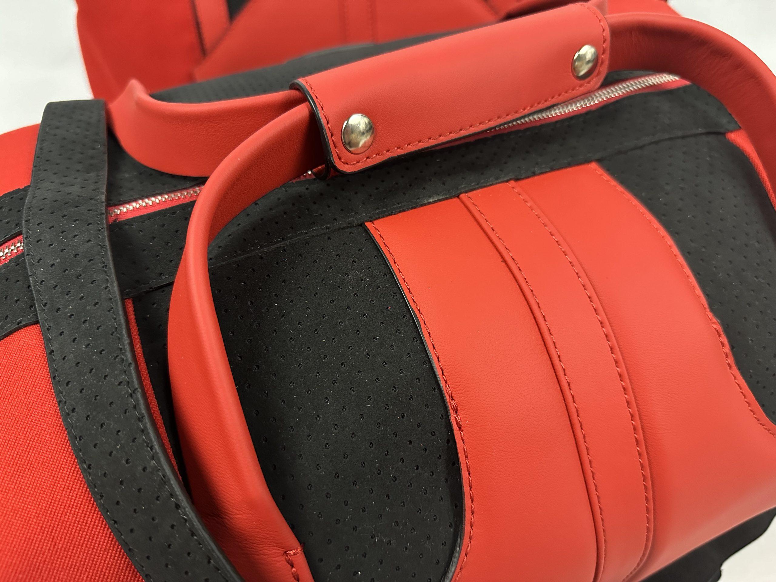 Ferrari 812 Superfast Red Leather Luggage Bags – Shoulder Bag - Tailor Made