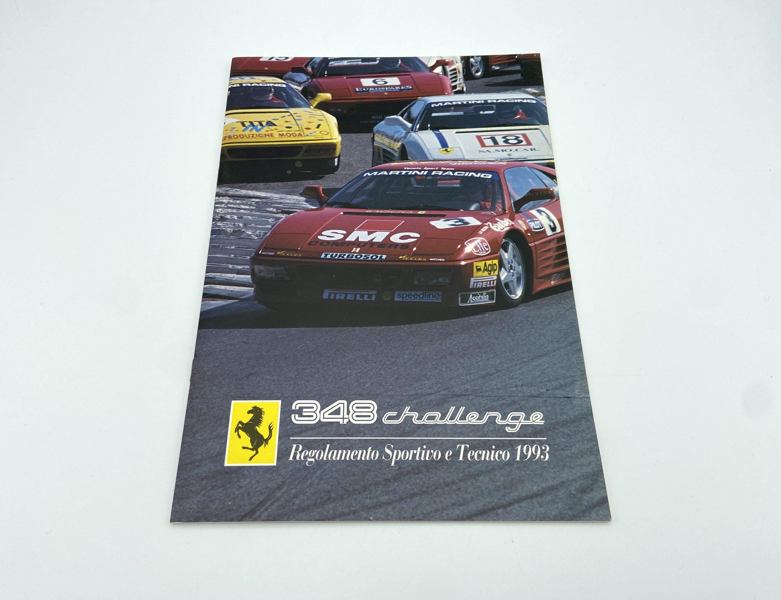 Ferrari 348 Challenge Technical and Sporting Regulations Brochure - 1993 - Italian