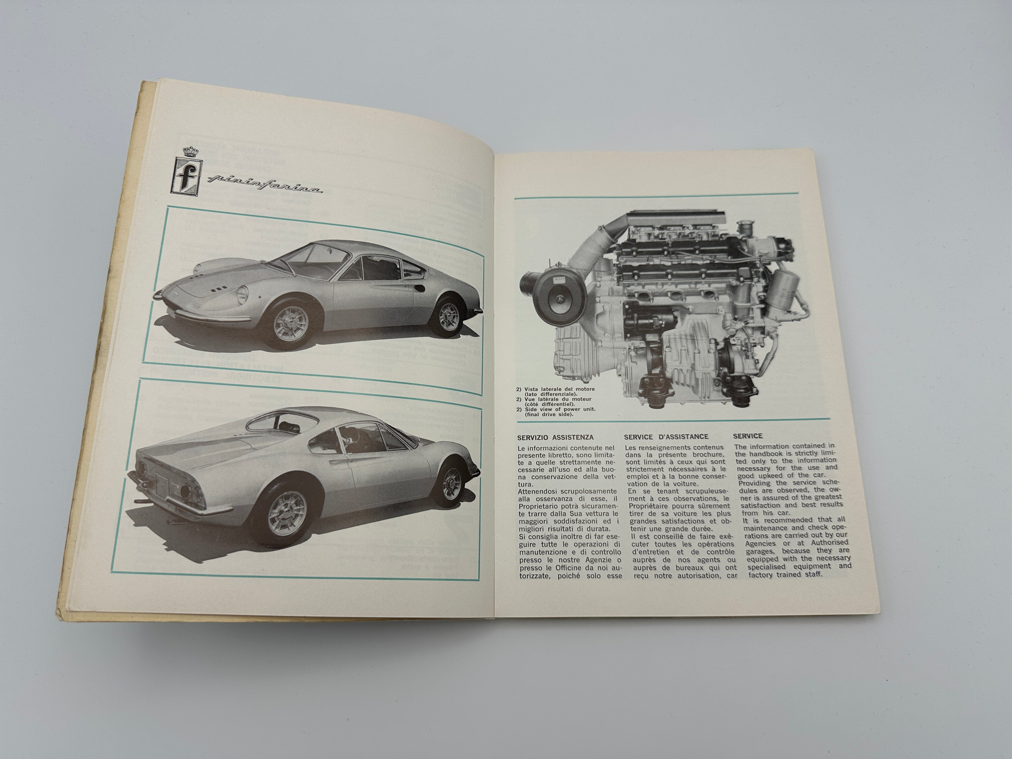 Ferrari Dino 246 GT Owner’s Manual #36/70 - 1970