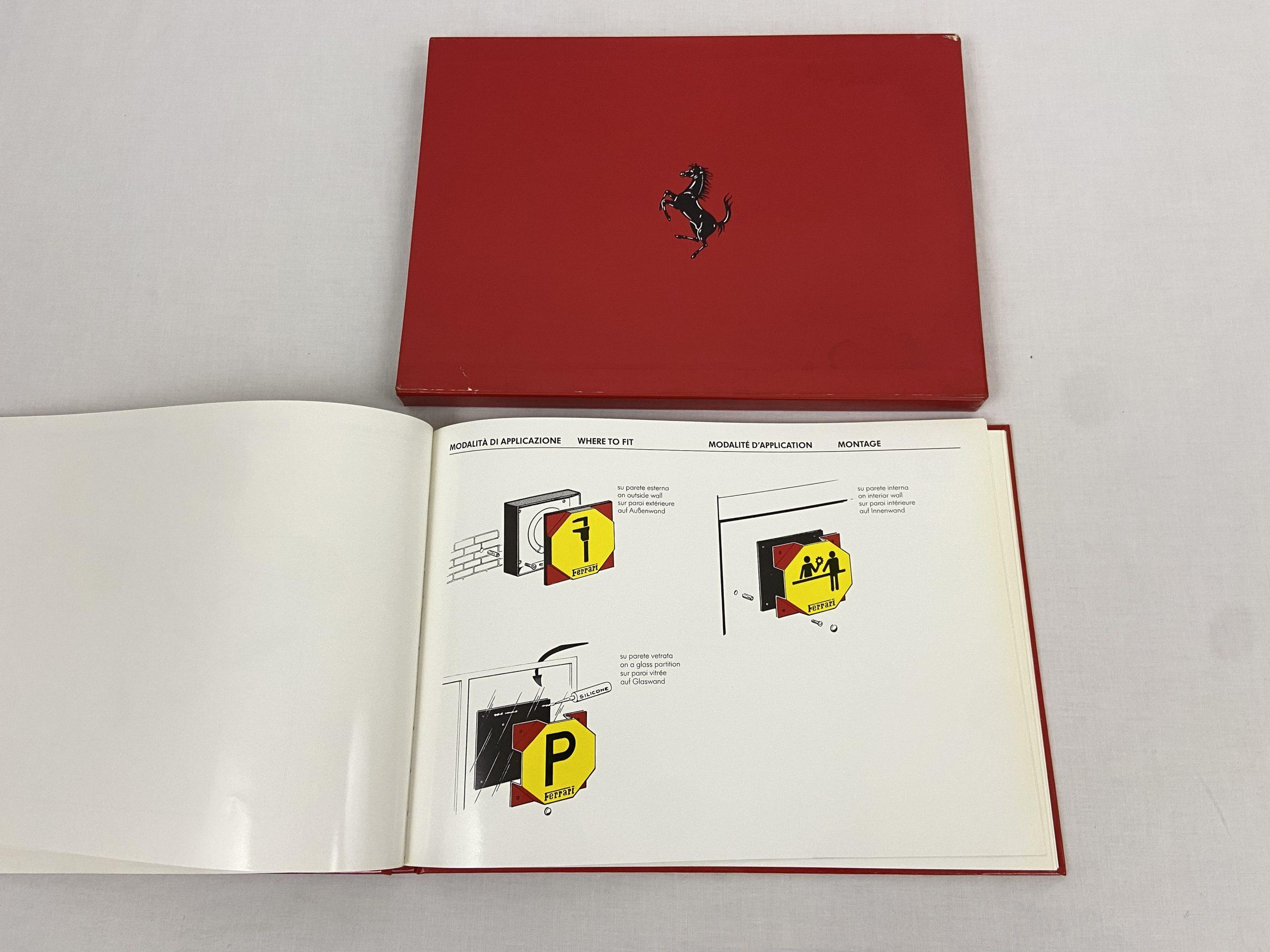 Ferrari Importer/Dealership Corporate Identity Manual, Service Centers Identification Handbook #549/89