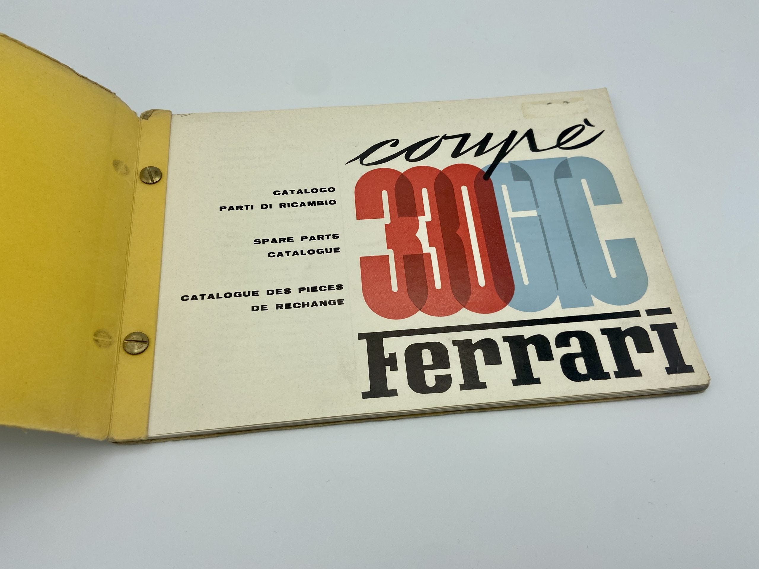 Ferrari 330 GTC Coupe Spare Parts Catalogue #16/67 - 1967