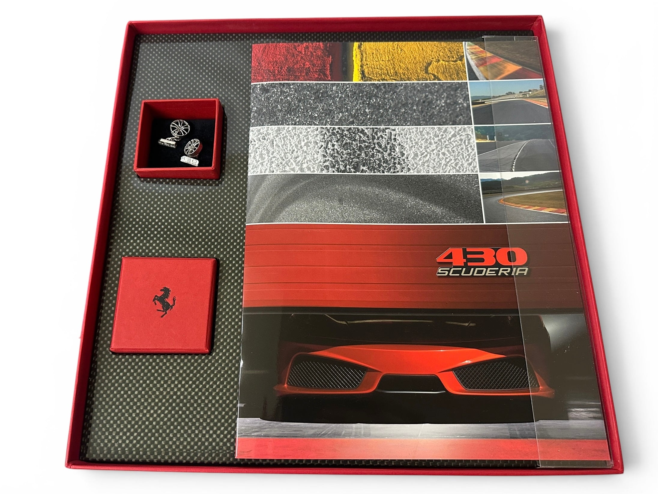 Ferrari 430 F430 Scuderia Introduction Kit, Exclusive Brochure & Silver Cufflinks - 2007