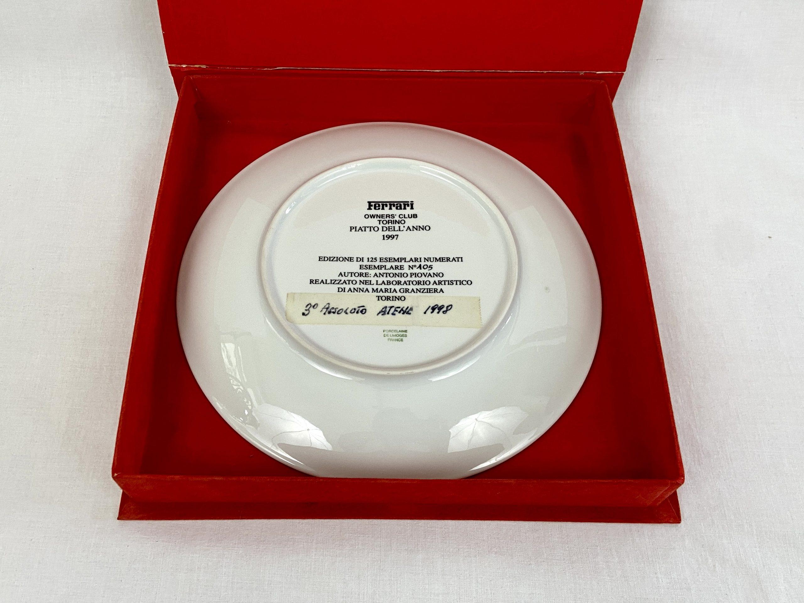 Ferrari 250LM Le Mans Ceramic Plate – Club Torino – Limited 125 – Collectors Accessory 1997