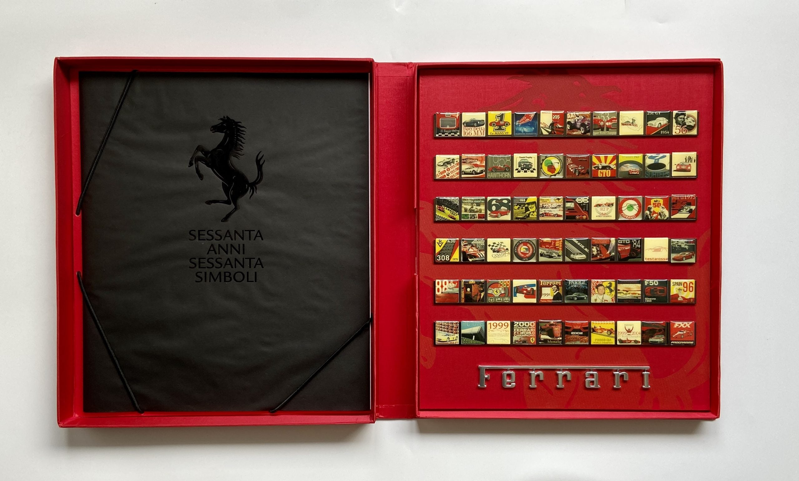 Ferrari Sessanta Anni Sessanta Simboli - 60 Years 60 Symbols - Editalia Showcase - Smalti