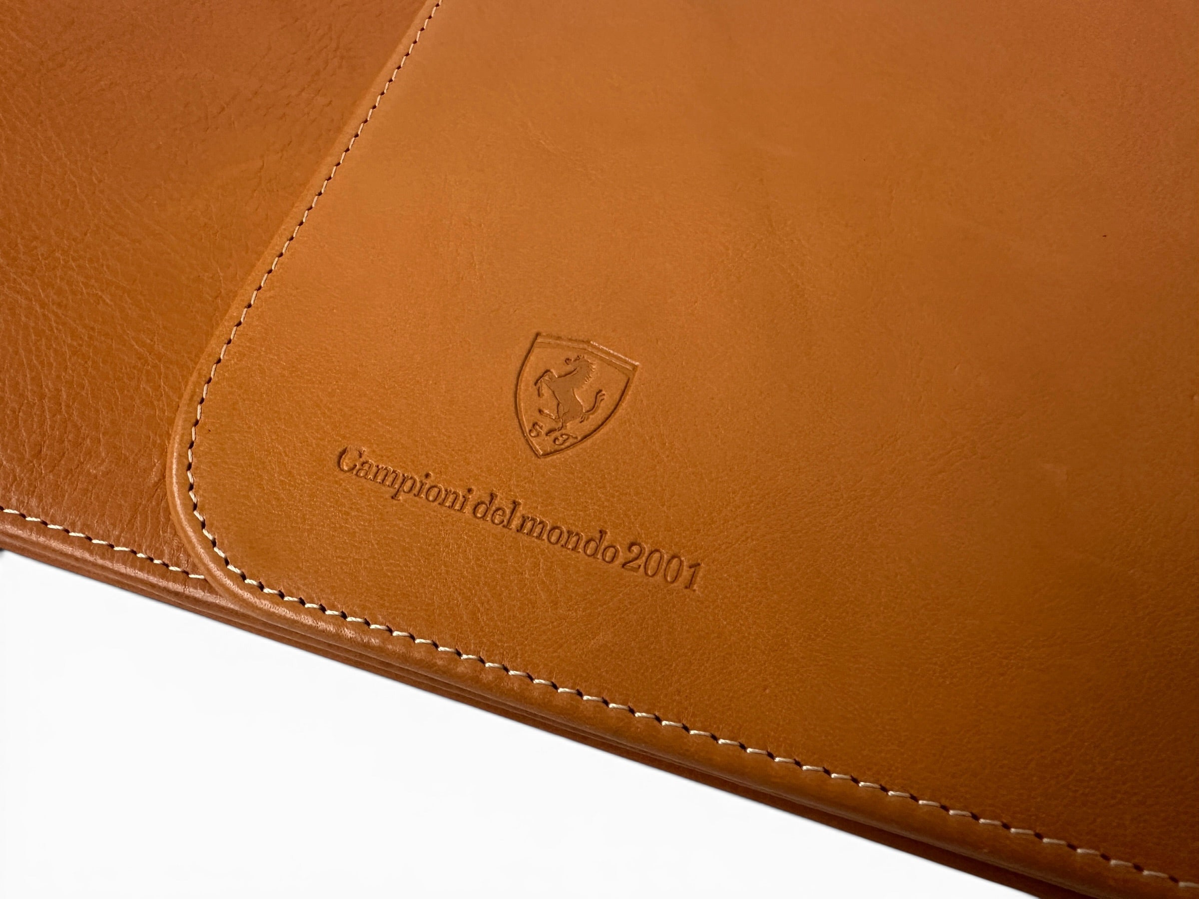 Ferrari Schedoni Leather Business Organizer - Notepad Pouch - F1 World Championship 2001
