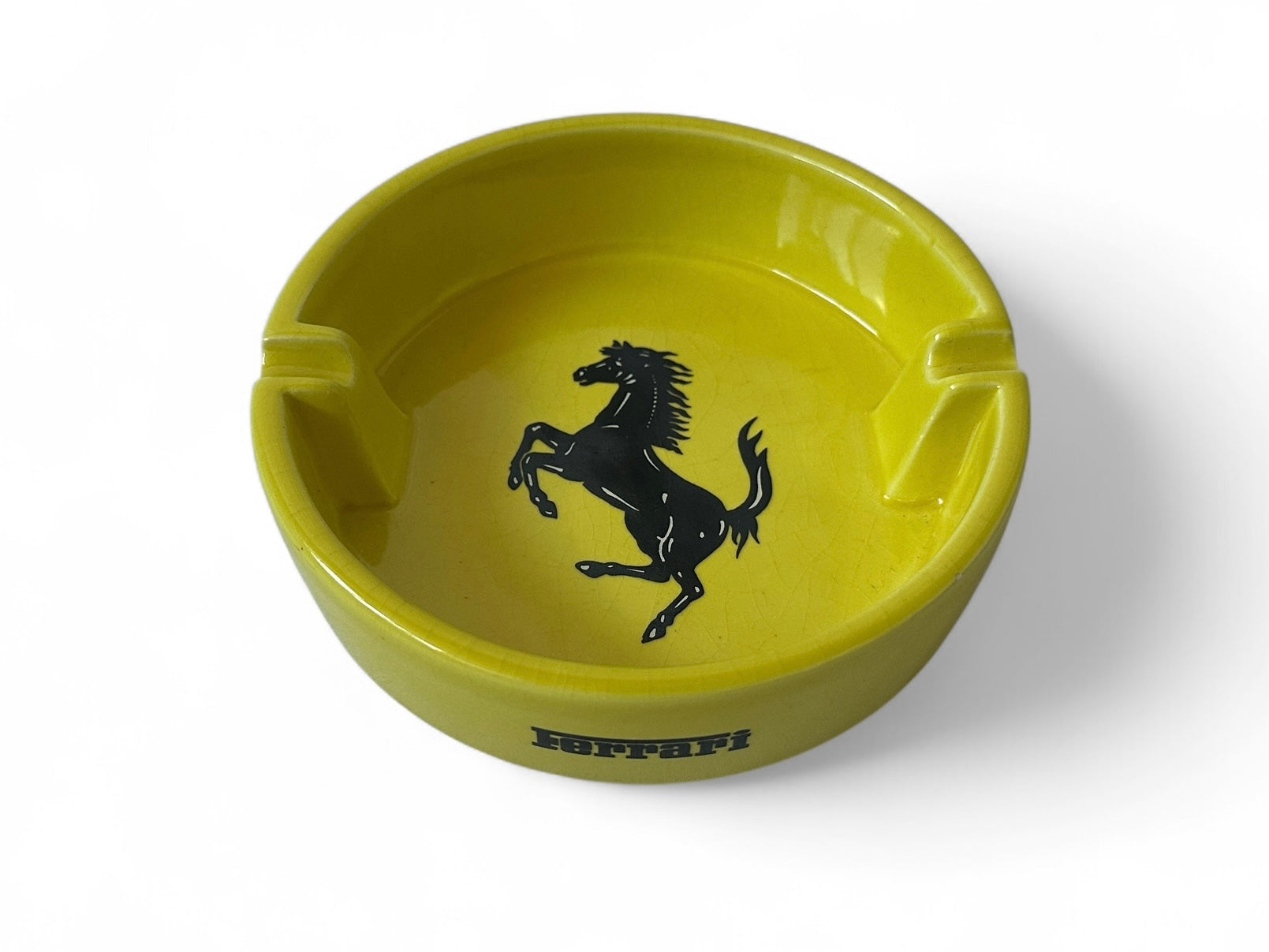 Ferrari Classic Ceramic Ashtray By Bitossi Italy - Official Accessory