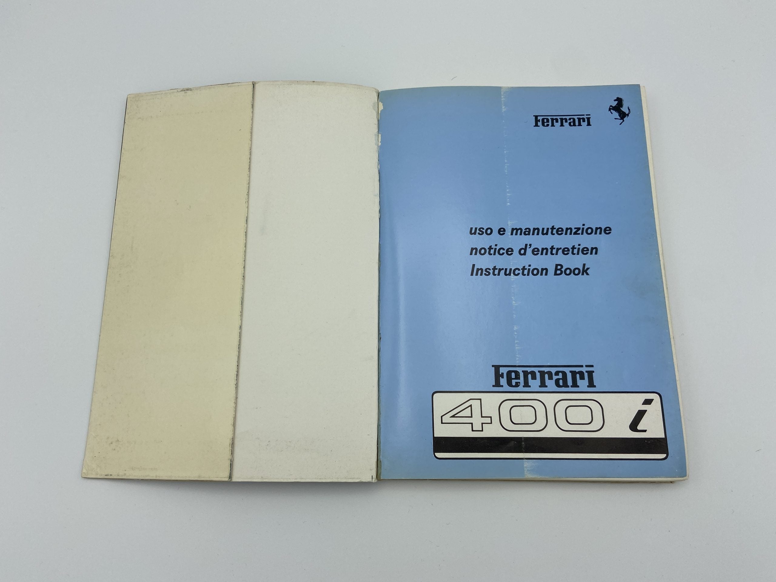 Ferrari 400i Owner's Manual #176/79 - 1979