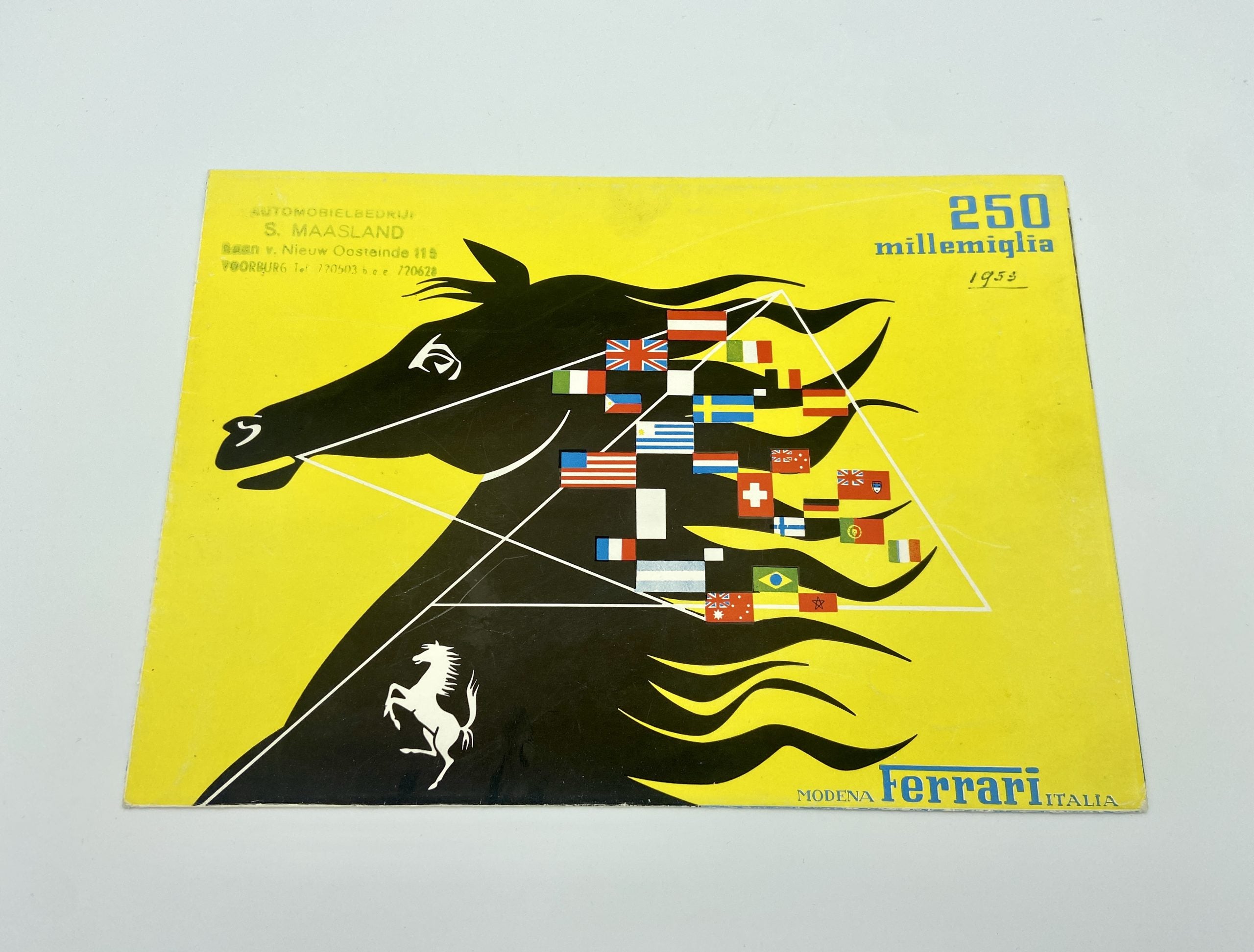 Ferrari 250 MM Millemiglia Sales Brochure – Italian - 1953