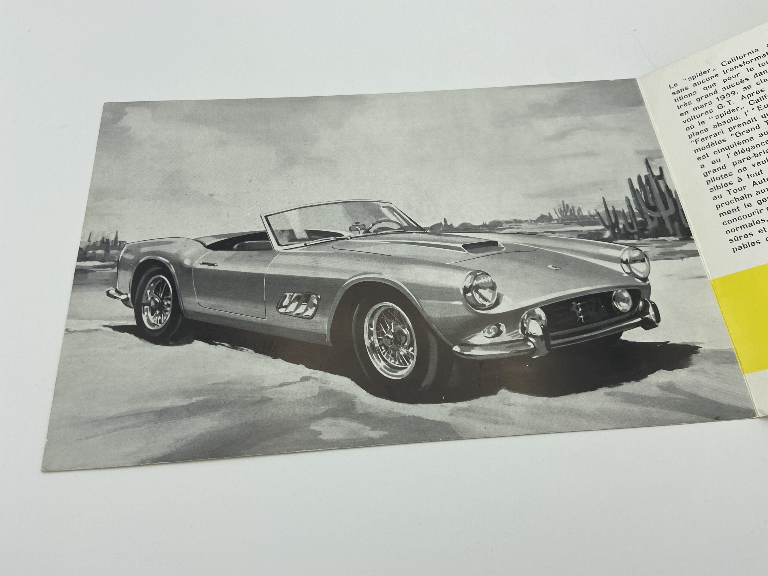 Ferrari 250  Granturismo Spyder California Sales Brochure - French