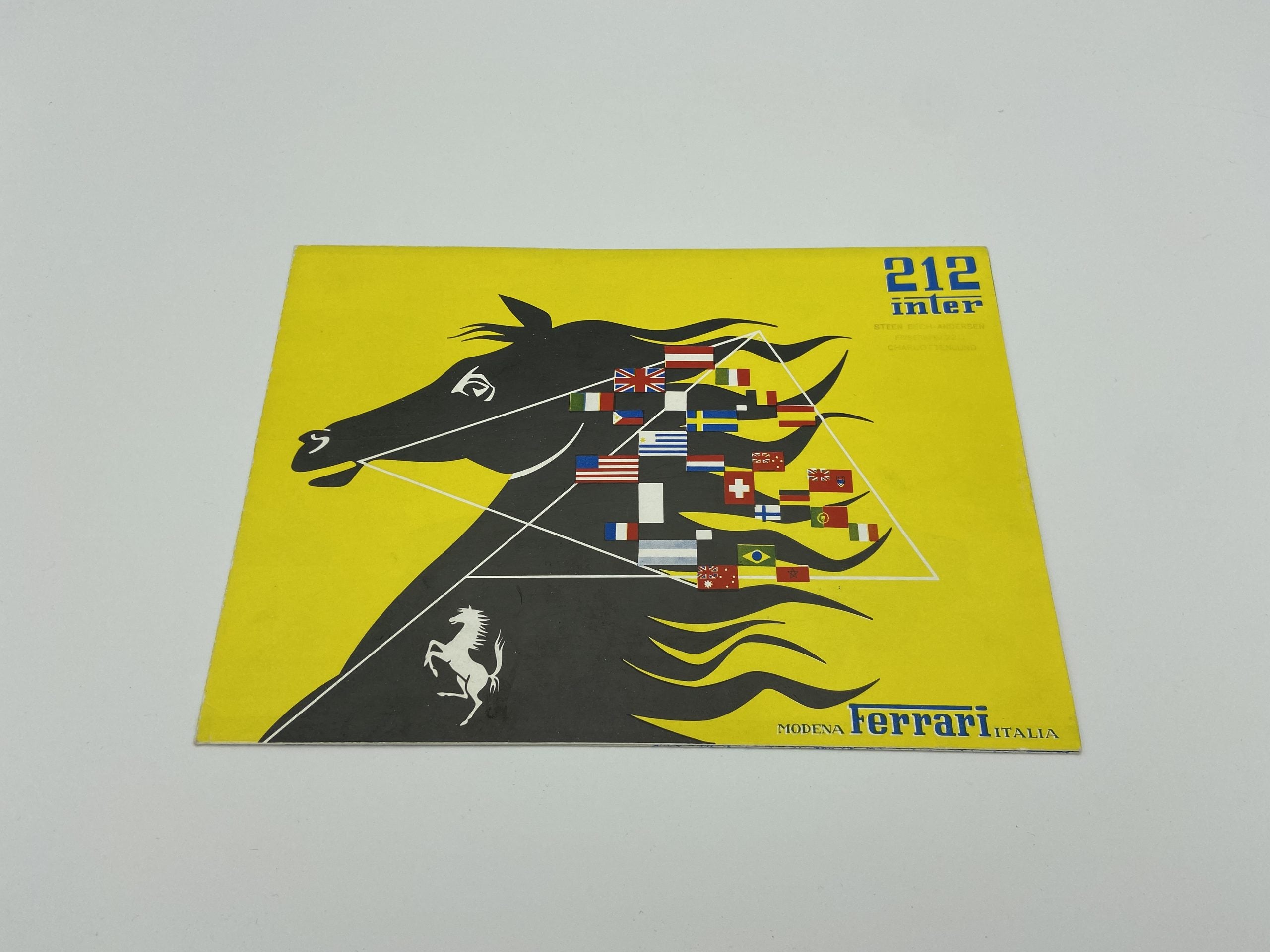 Ferrari 212 Inter Sales Brochure - Italian