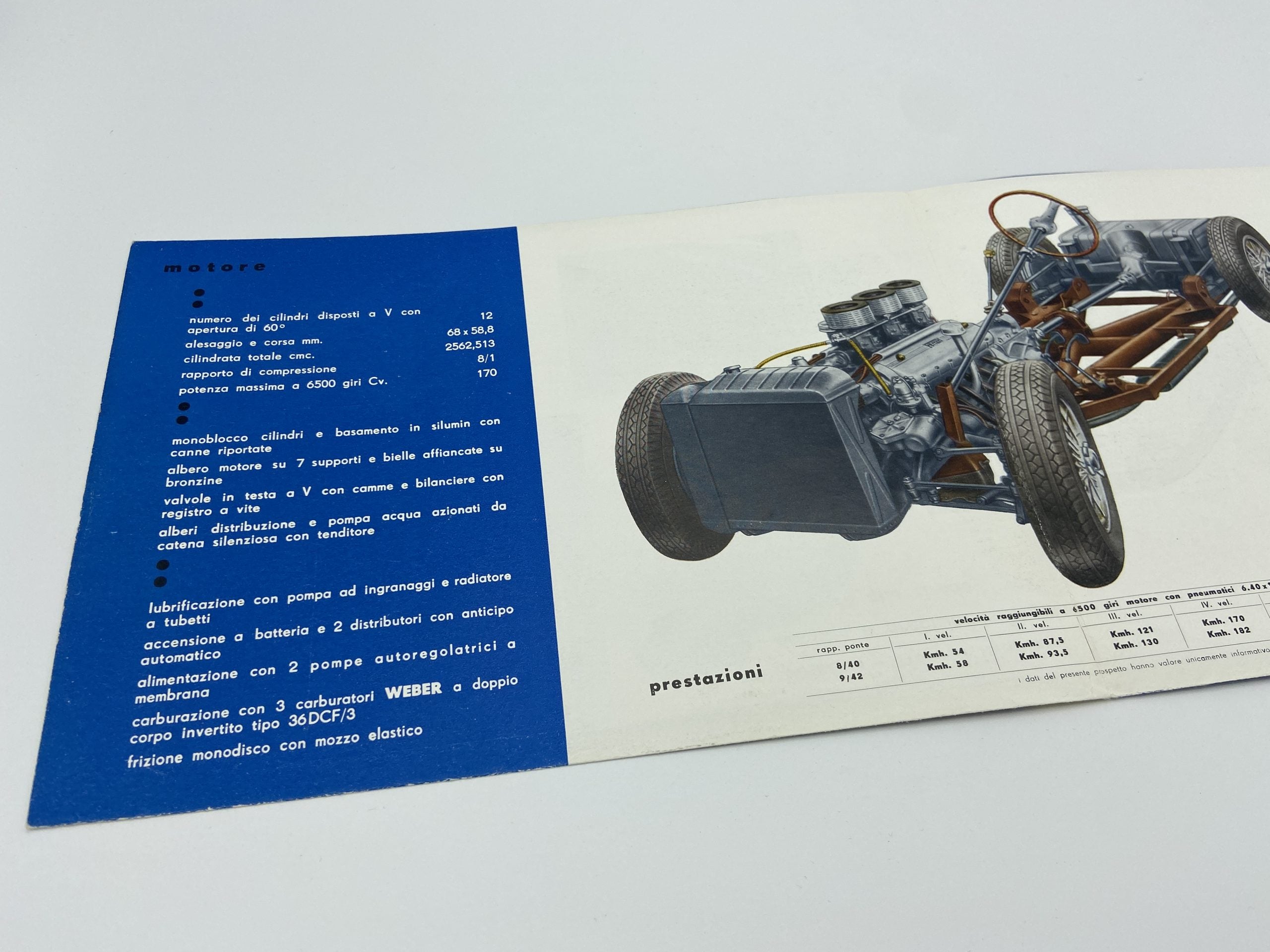 Ferrari 212 Inter Sales Brochure - Italian