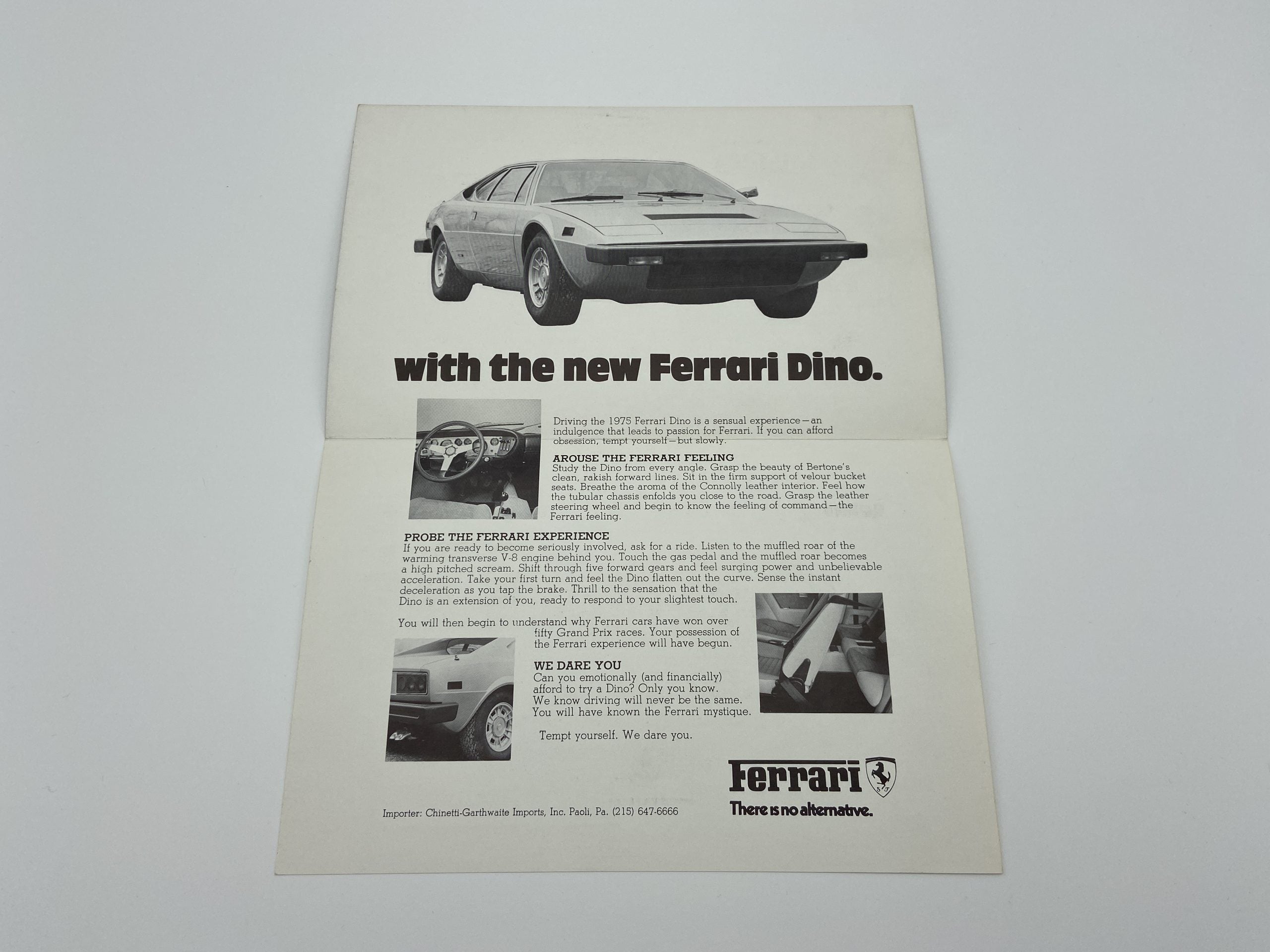 Ferrari Dino 308 GT4 U.S.Version Sales Brochure – Chinetti Import