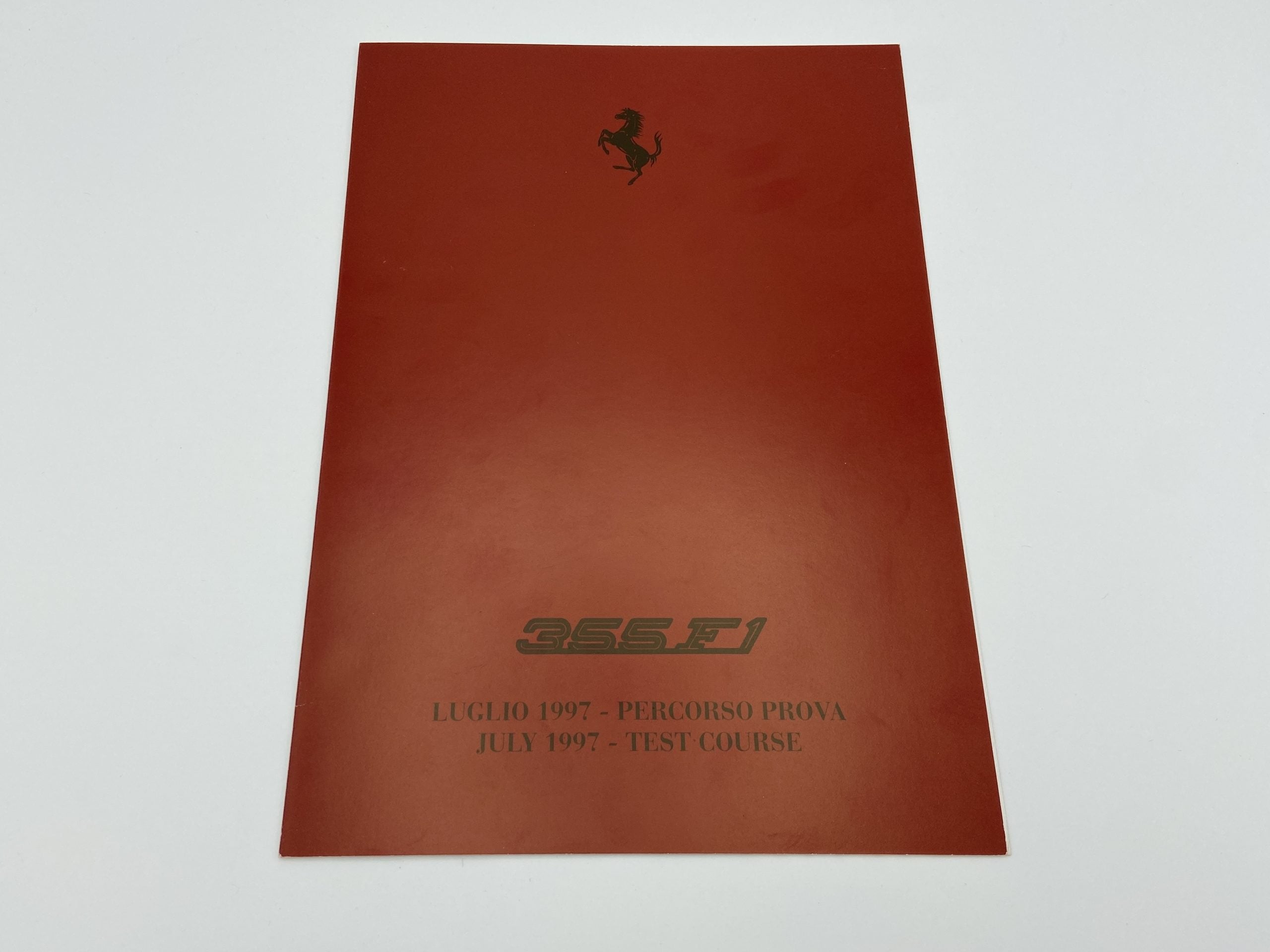 Ferrari 355 F1 Test Course Road Book Brochure 1997