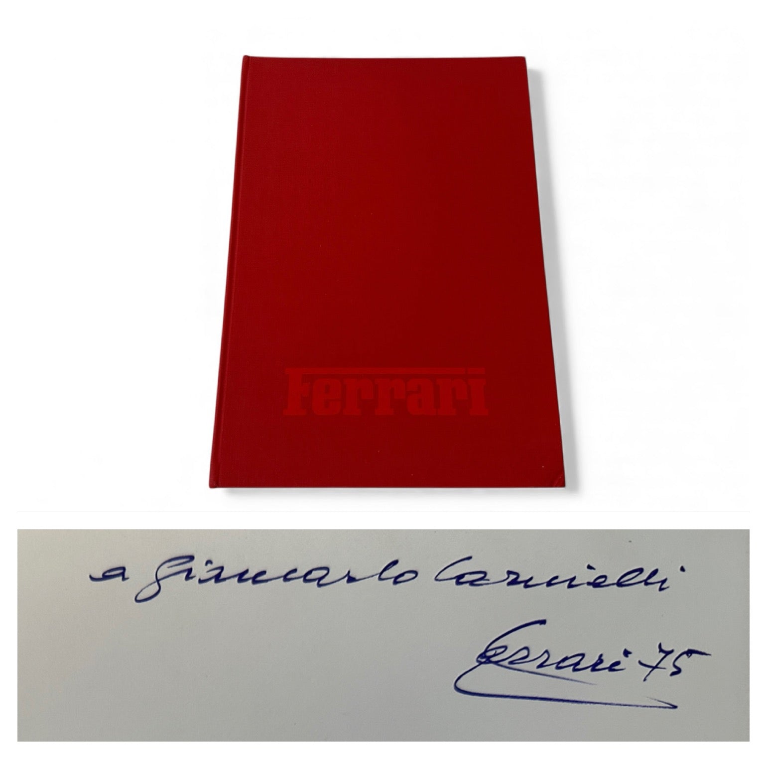 Il Libro Rosso - The Big Red Book By Enzo Ferrari - Hand-Signed - Autograph - 1974