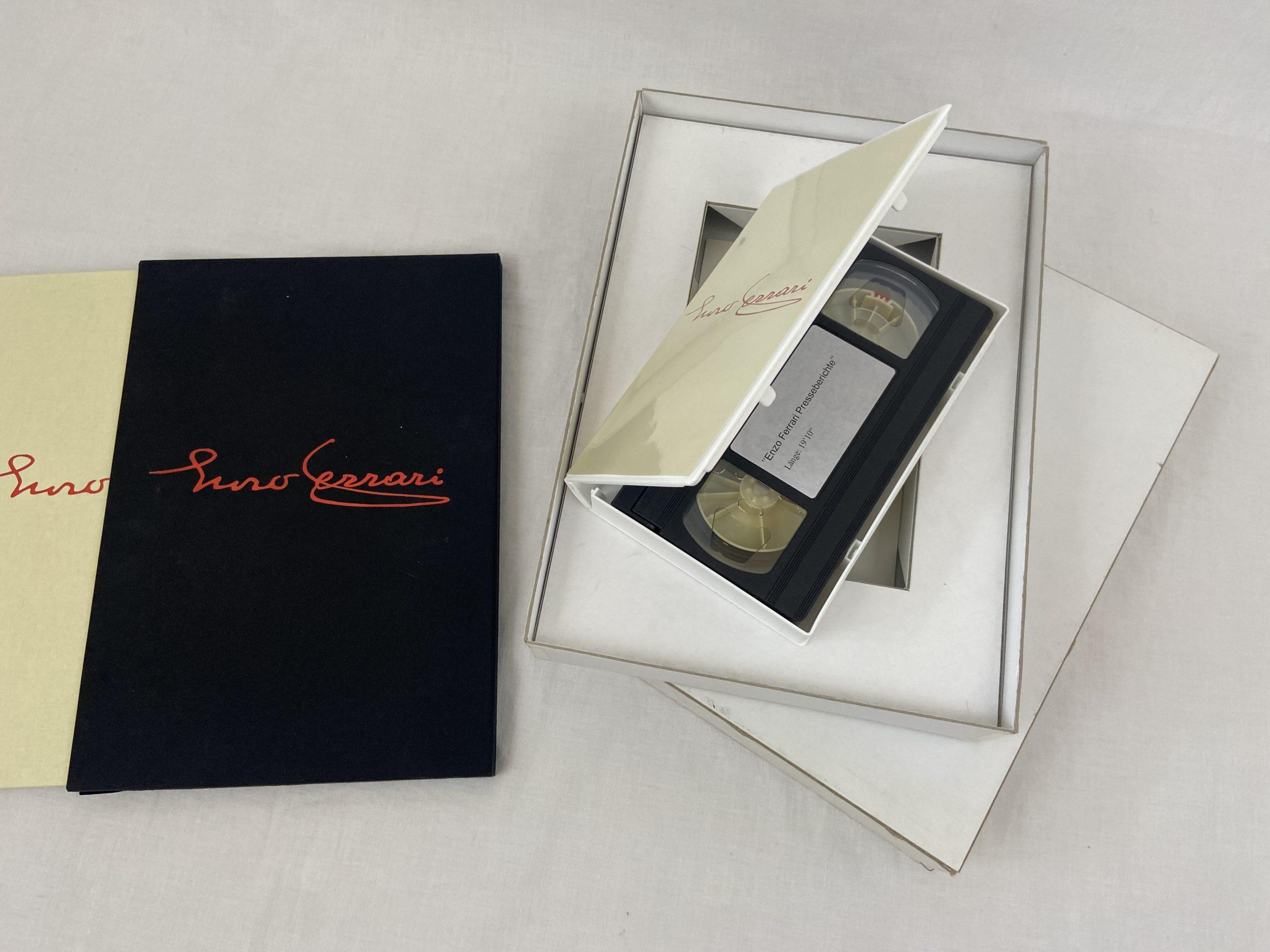 Enzo Ferrari Press Introduction Kit, Press Release Book - VHS Video ...